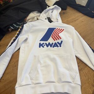 K-Way Classic White Jacket with Logo